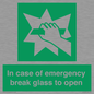 SV10399: In case of emergency break glass to open