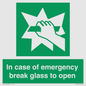 SV10399: In case of emergency break glass to open
