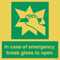 SV10399: In case of emergency break glass to open