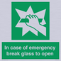 SV10399: In case of emergency break glass to open