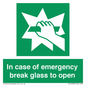 SV10399: In case of emergency break glass to open