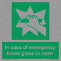 SV10399: In case of emergency break glass to open