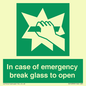 SV10399: In case of emergency break glass to open