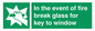 SV10411: In the event of fire break glass for key to window
