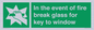SV10411: In the event of fire break glass for key to window