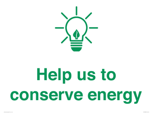 SV10482: Help us to conserve energy