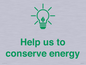 SV10482: Help us to conserve energy