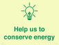 SV10482: Help us to conserve energy