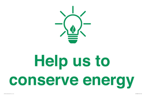 SV10482: Help us to conserve energy