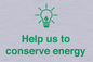 SV10482: Help us to conserve energy