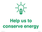 SV10482: Help us to conserve energy
