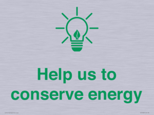 SV10482: Help us to conserve energy