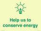 SV10482: Help us to conserve energy