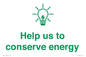 SV10482: Help us to conserve energy