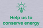 SV10482: Help us to conserve energy