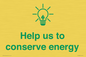 SV10482: Help us to conserve energy