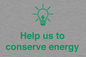 SV10482: Help us to conserve energy