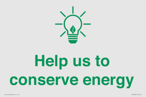 SV10482: Help us to conserve energy