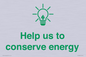 SV10482: Help us to conserve energy