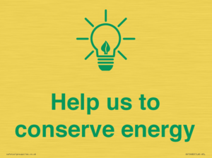 SV10482: Help us to conserve energy
