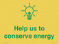 SV10482: Help us to conserve energy