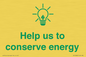 SV10482: Help us to conserve energy