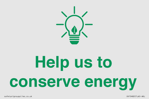 SV10482: Help us to conserve energy