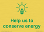 SV10482: Help us to conserve energy