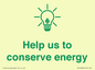 SV10482: Help us to conserve energy