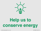 SV10482: Help us to conserve energy