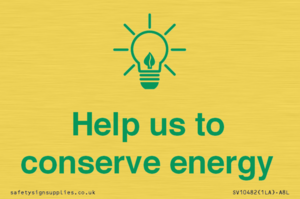 SV10482: Help us to conserve energy
