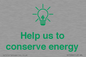 SV10482: Help us to conserve energy