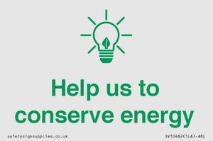 SV10482: Help us to conserve energy