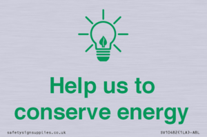 SV10482: Help us to conserve energy