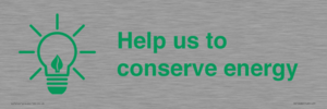 SV10482: Help us to conserve energy