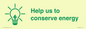 SV10482: Help us to conserve energy