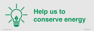 SV10482: Help us to conserve energy