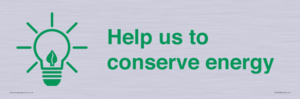 SV10482: Help us to conserve energy