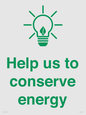 SV10482: Help us to conserve energy