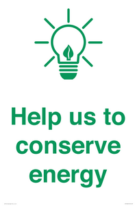SV10482: Help us to conserve energy