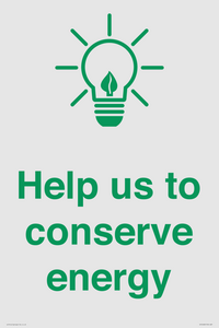 SV10482: Help us to conserve energy