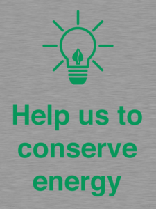 SV10482: Help us to conserve energy