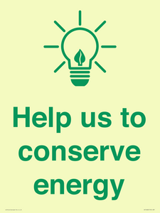 SV10482: Help us to conserve energy