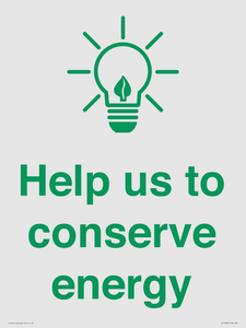 SV10482: Help us to conserve energy