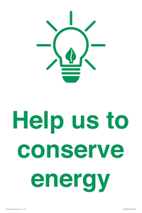 SV10482: Help us to conserve energy