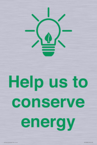 SV10482: Help us to conserve energy
