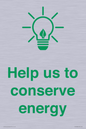 SV10482: Help us to conserve energy