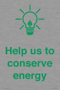SV10482: Help us to conserve energy