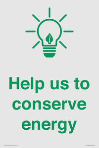 SV10482: Help us to conserve energy