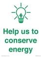 SV10482: Help us to conserve energy